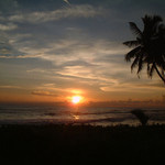 スリランカの夕陽